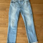 joe's jeans  Distressed High Waist Ankle Crop Straight Jeans Photo 1