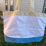 Castaway Blue and White Tote Bag Photo 3