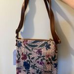 Time And Tru Norah Purse Colorful Floral Flower Crossbody Zip Handbag Bag NWT Blue Photo 9
