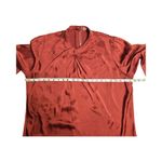Grace Karin  Rust Long Sleeve Bowknot Blouse Size: XL Photo 2