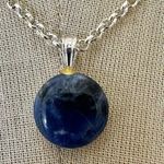 Deep Blue Sodalite Pendant Necklace Photo 0