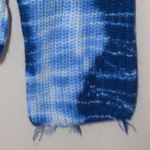 Generation Love Indigo Tie Dye Margot Sweater Silk Blend Distressed Hem M New Photo 4