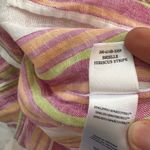 Rails NWT Brielle Linen Top in Hibiscus Stripe | XS Photo 5