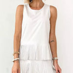 Spanx Yes Pleats Tank Top Light Cloudy Grey Office Career Preppy Womens Medium Photo 0