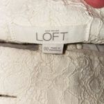 Loft Ann Taylor cream lace back pocket shorts Photo 1