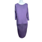Aritzia  Babaton Winston‎ Dress Jersey Knit 3/4 Sleeve Stretch Purple Size XS Photo 2