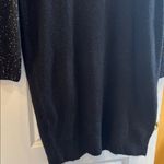 ESMARA BLACK SWEATER DRESS LONG SLEEVES WITH SEQUIN BLING SOFT MATERIAL SMALL Size undefined Photo 2