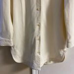 COS  jacket button front shacket ivory long line relaxed fit women Medium Photo 3