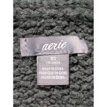 Aerie Sweater Knit Waffle Cotton Blend Olive Green Womens XS Photo 2