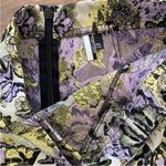 Topshop Floral Metallic Skirt Size 6 Photo 2