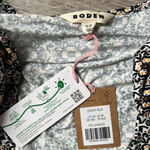 NEW Boden Ruffle Wrap Jersey Mini Dress Black, Opulent Pome Black Size 8 Photo 8