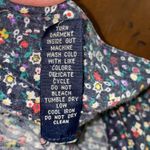 Lucky Brand Floral All Over Print Buttondown Top Sz Lg Long Sleeve Cotton Photo 7