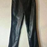 7 For All Mankind  VEGAN FAUX LEATHER EASY SLIM PANT IN BLACK Sz. 28 Photo 2