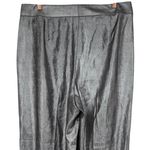 Banana Republic Womens Relaxed Lame Trouser Pants Gunmetal Silver Size 14 Hoiday Photo 6