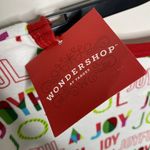 Wondershop Sleepshirt White Christmas Long Sleeve Joyful Cotton Women Medium T Photo 3