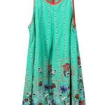 Black Bead Women's Floral Short Dress Photo 0