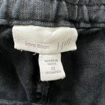 J. Jill Love Linen Pants 1X Women Faded Black Pull On Tapered Relaxed Fit Casual Photo 3