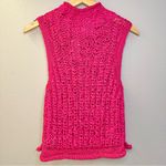 Anthropologie NWT Moth Pink Mockneck Knit Sleeveless Tank Top Photo 7