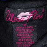 Ultra Flirt  M Black Fringe Cold Shoulder Top Photo 1