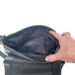 Frye  Leather Crossbody Bag Claude Messenger Pebbled Black Photo 10