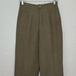 Giorgio Sant Angelo Linen Blend Tan High Waisted Trouser Pants, Sz 6 Photo 1