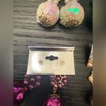 NEW Bundle of (4) Sequin Dangly Tassel Earrings Mardi Gras Purple Gold Photo 5