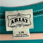Ariat Turquoise Women's Blouse Size L Photo 4