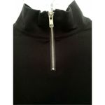 Emerson Fry Edie Ponte Mock neck long sleeve Black Knit Top Sz L Size L Photo 4