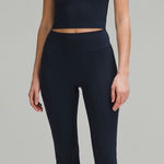 Lululemon Groove High Rise Flared Pants with pockets size 12 true navy Photo 0