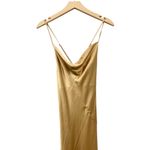 Show Me Your Mumu Verona Cowl Dress in True Gold Luxe Satin size Small Photo 2