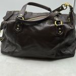 Coach MAHOGANY CAMPBELL LEATHER BELLE CARRYALL/HANDBAG Comes with COA Photo 2