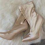 Mackin J Sheeny Nude Sock Gold Boots Bootie Shoe Size 8.5 Photo 12