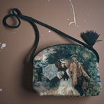 HOME AND ABROAD Vintage Needlepoint Shoulder Bag Photo 0