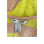 Banana Republic  Linen Tank Top Sz S Pink Yellow Striped Racerback Photo 3
