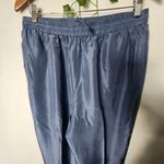 Vintage 2pc Tracksuit Silk Geometric Design Blue Size M Photo 7