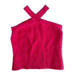 Bailey 44 Ribbed Knit Crisscross Halter Top Women’s Sz L Hot Bright Pink NWT Photo 3