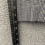 Ann Taylor Pants Women 12 Navy White Striped Seersucker Ankle Photo 8