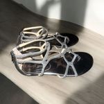 Ivanka Trump ✨ Silver/Gray Metallic Flat Sz 7.5 Sandals✨ Photo 1
