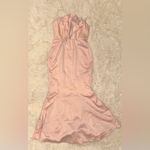 House Of CB NWOT  Violette Blush pink Satin Fishtail Gown XL L+ Photo 3