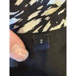 The Kooples Skirt Women Medium Black White Animal Flowing Long Asymmetric Midi Photo 10