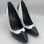 Pleaser Heel Black White Seduce 425 4" Pump Stiletto Pole Size‎ 9 Dust Bags Photo 0