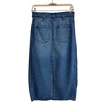 Anthropologie NWT Pilcro Barrel Denim Midi Skirt Size 0P Brand New Jean Skirt Photo 4