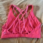 Fabletics  Bright Orange Coral Strappy Sports Bra Sz Small Photo 1