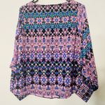 Jennifer Lopez Multicolor Patterned Blouse Photo 5