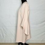 Eloquii NWT  Long Bell Sleeve Shift Midi Dress Zip Back Light Pink Women Size 14 Photo 3
