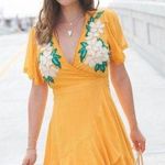 Cleobella Maxine Embroidered Dress Yellow Citrine Size Xsmall Photo 0