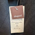 Coldwater Creek  Dark Grey Shaped Ponte Shawl Collar Zip Jacket Plus Size 22W NWT Photo 10