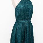 Dress the Population . New! Green Lace Halter Midi Dress. Photo 6