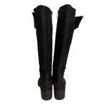 Paul Green  Boots Womens US 6.5 UK 4 Black Kendra Knee High Nubuck Buckle Lug Photo 3