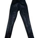 Shinestar Shiny Snakeskin Print Leggings Photo 2